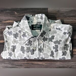 Gitman Bros Collab Magnafied￼ Mens‎ M Gray Camo, Long Sleeve USA